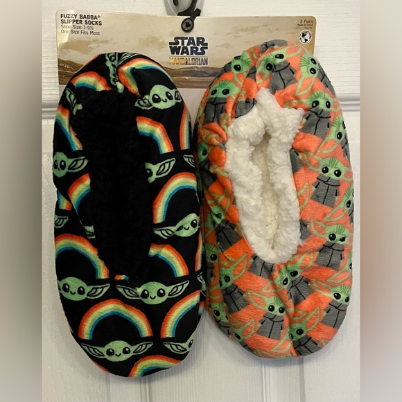 Star Wars Shoes Nwt 2 Pairs Of Grogu Baby Yoda Slippers Shoe Size 795 Poshmark